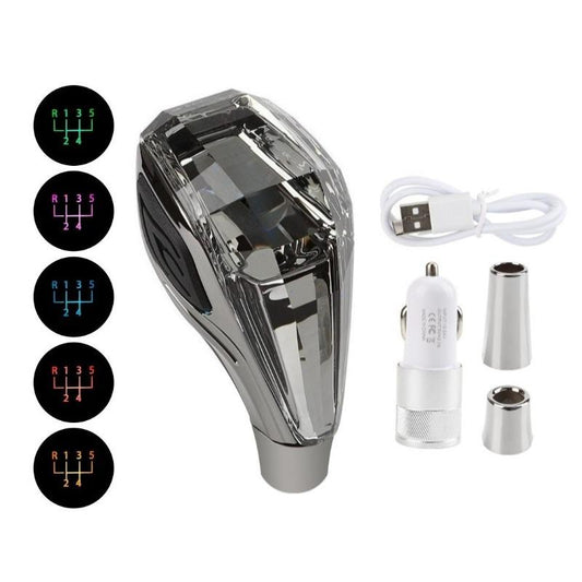 Buton schimbător viteze auto LED multicolor – universal