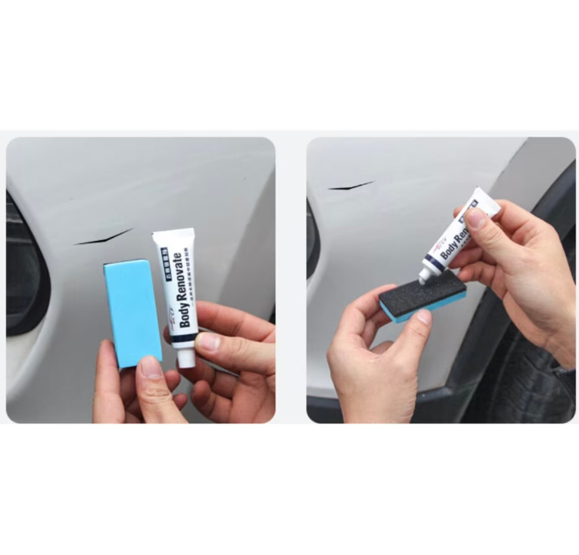 Pastă pentru repararea zgârieturilor de pe vopsea 1+1 GRATIS