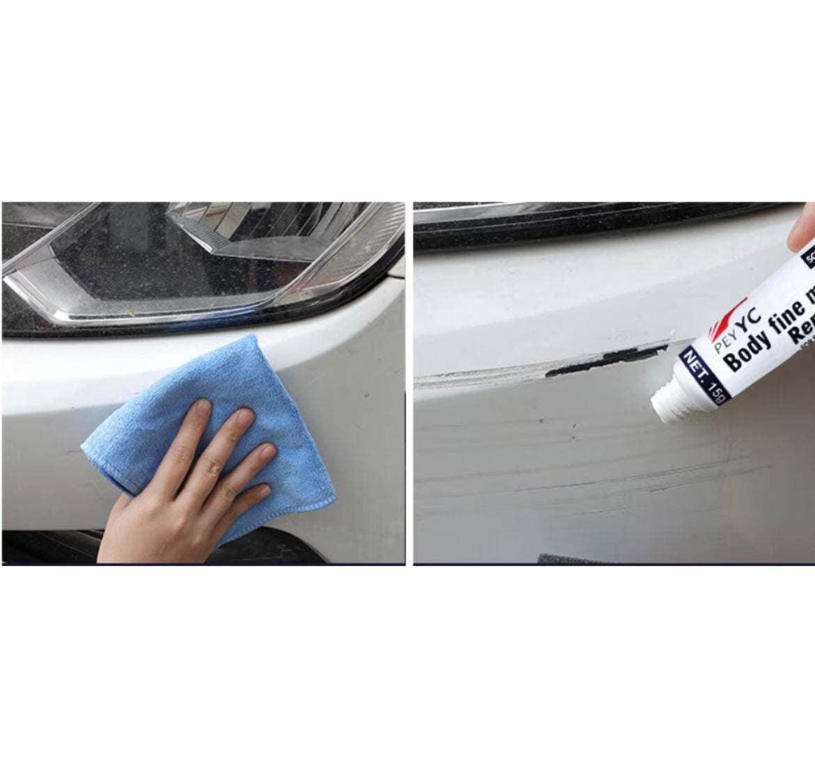 Pastă pentru repararea zgârieturilor de pe vopsea 1+1 GRATIS