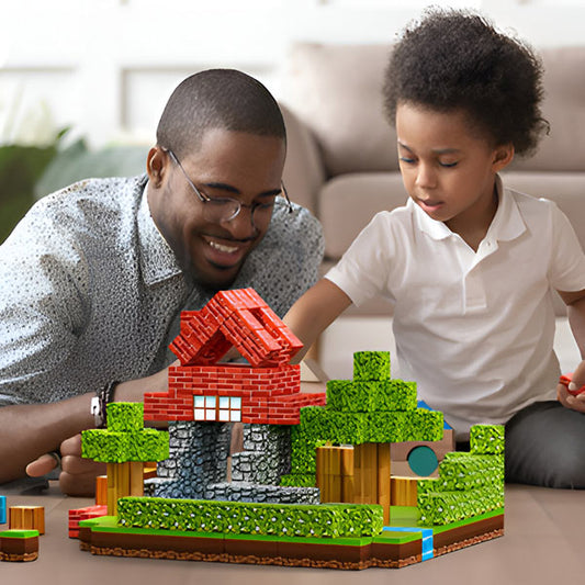 Set de Construcții Magnetice 3D – 100% Creativitate pentru Copii