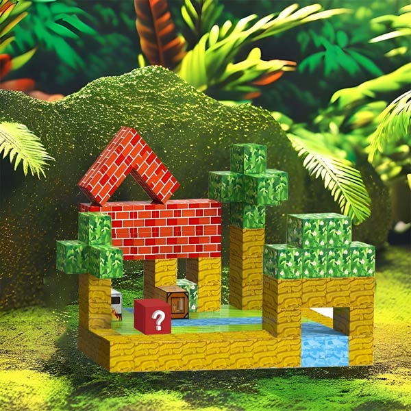 Set de Construcții Magnetice 3D – 100% Creativitate pentru Copii