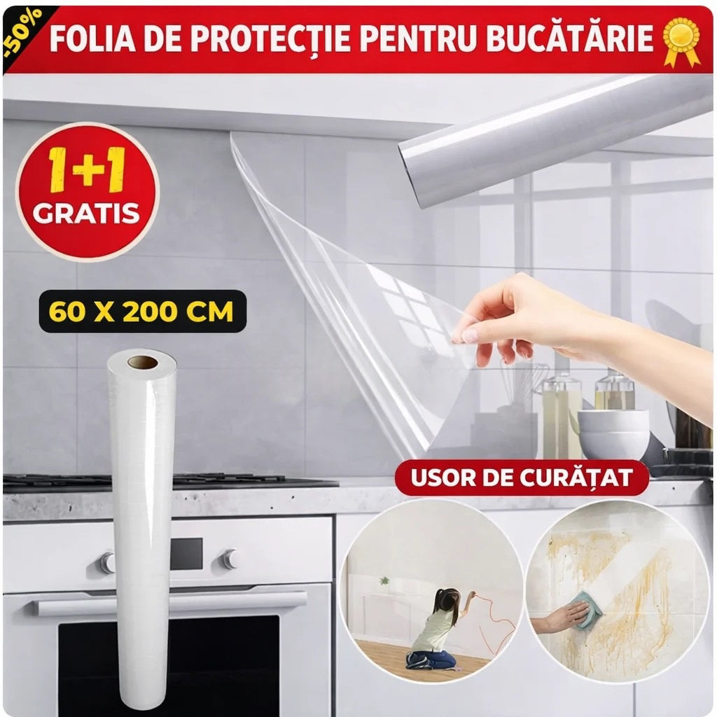Folie magică transparentă de protecție - 60 x 200 cm +1 🎁CADOU