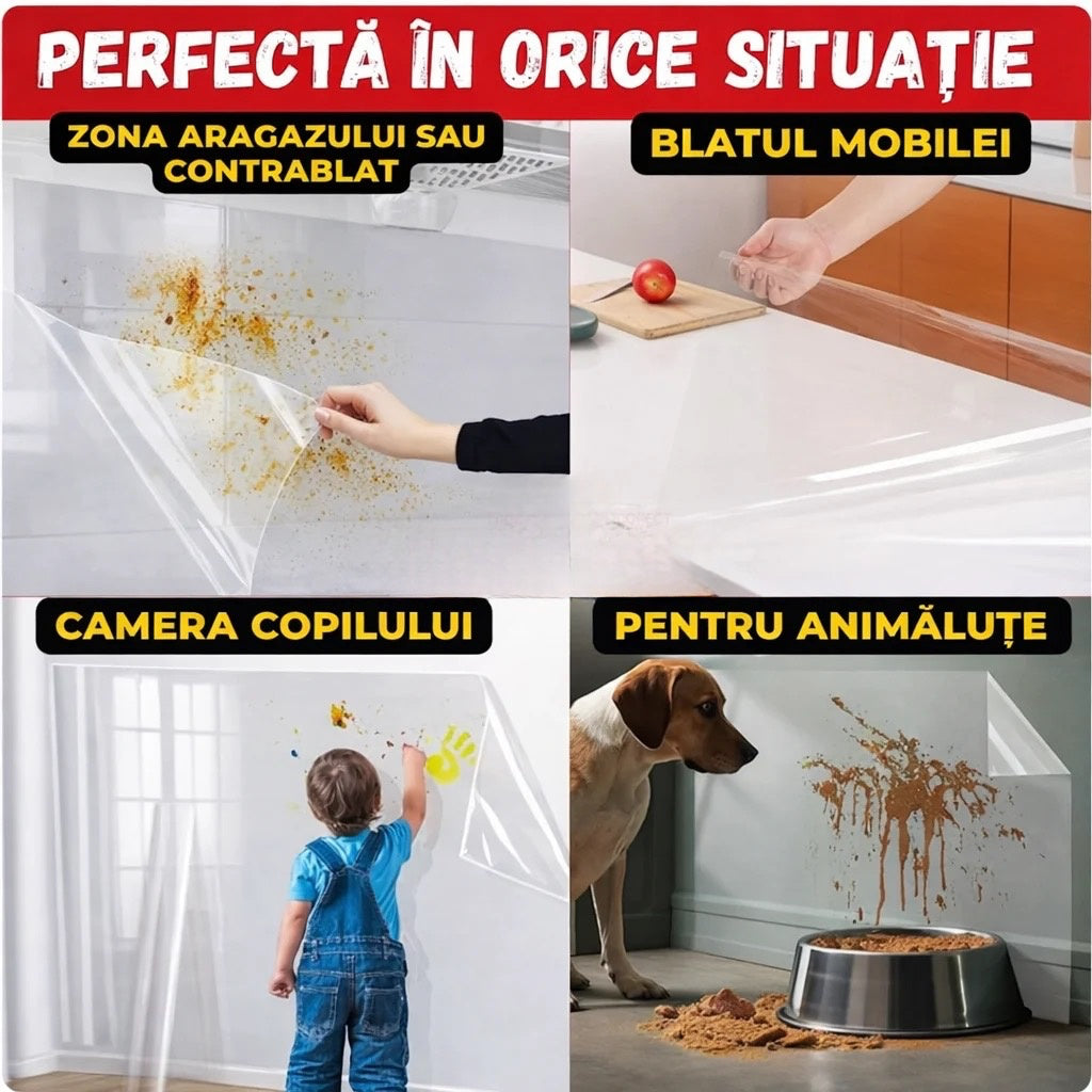 Folie magică transparentă de protecție - 60 x 200 cm +1 🎁CADOU